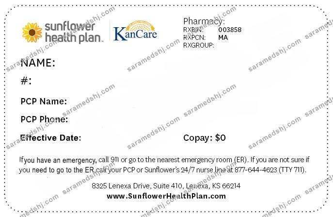 Kansas health insurance card